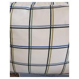 18\"x15\" Grid Outdoor Patio Pouf White - Room Essentialsâ¢ - Retail: $60