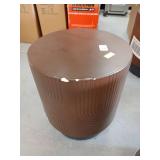 Geometric Terrafab Accent Table Brown - Thresholdâ¢ kind of neat up but still functional - Retail: $100