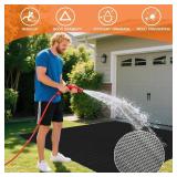 $64 TEEMO 1Pcs Pool Mats 3x10ft Non Slip Drainage for Decks (Blue)