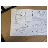 $240 maxtek 72x48 Rolling Double-Sided Magnetic Whiteboard on Wheels