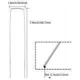 LANIAKEA Garden Stakes 8 Inch Metal Staples 200 Pack Galvanized
