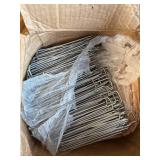 LANIAKEA Garden Stakes 8 Inch Metal Staples 200 Pack Galvanized