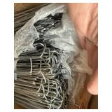 LANIAKEA Garden Stakes 8 Inch Metal Staples 200 Pack Galvanized