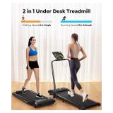 $145 Walking Pad Treadmill Incline, Foldable, 300lbs, Compact
