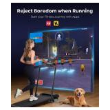 $145 Walking Pad Treadmill Incline, Foldable, 300lbs, Compact