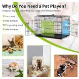 36 inch Large Dog Cage - Double-Door with Handle & Tray