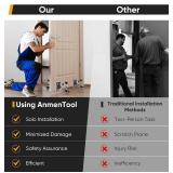 $76 2-Piece Door Dolly 0.8-2.36in Thick Doors Installation Kit