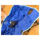 $60 SUNNYFEEL Kids Folding Double Camping Chair, Portable, Blue