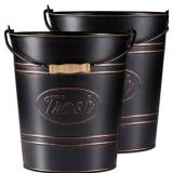 Pack 2, Rustic Farmhouse Bathroom Trash Can, Modern Country Style