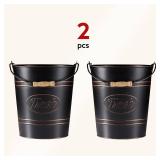 Pack 2, Rustic Farmhouse Bathroom Trash Can, Modern Country Style