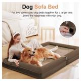 $59 NANUYA XL Dog Bed Orthopedic Washable Memory Foam - Brown