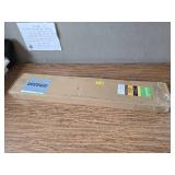 Calyx Interiors Cordless Faux Wood Blinds, 35"W x 60"H, Pure White