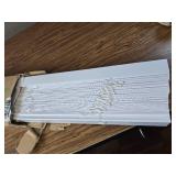 Calyx Interiors Cordless Faux Wood Blinds, 35"W x 60"H, Pure White