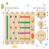 $70 Tiny Land Wooden Balance Beam, 6 PCS Toddler Balance Boards