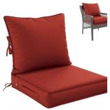 Outdoor Seat Cushion 22x22x4 Waterproof & Fade Resistant Set