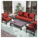 Outdoor Seat Cushion 22x22x4 Waterproof & Fade Resistant Set