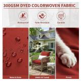 Outdoor Seat Cushion 22x22x4 Waterproof & Fade Resistant Set