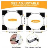 Universal Washer Dryer Stacking Kit, Adjustable 29"-24" with Strap