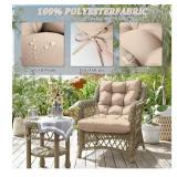 Patio Seat&Back Chair Cushion for Outdoor Furniture
