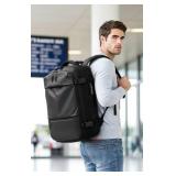 $110 60L Expandable TSA Lock Water Resistant Carry-On Backpack