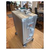 $140 Aluminum Carry On Luggage 22x14x9, TSA Lock, Silver, 20 Inch