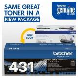 $86 Brother TN431BK Standard Yield Toner Cartridge, Black