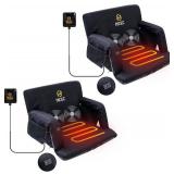 $160 Nice C Heated Massage Seat, Foldable Reclining Cushion
