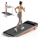 $110 Treadmill, 2.5HP Portable, 265 Lbs Capacity, Remote, LED