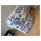 $100 Eleisa 8x10 Blue Washable Rug, Low Pile, Stain Resistant Decor