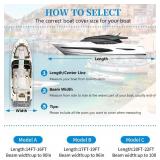 $48 Heavy Duty Waterproof UV Resistant Boat Cover, 17-19ft, Silver