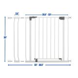 $60 Dreambaby Liberty Walk Thru Gate Set - Fits 29.5-36.5in, White