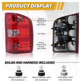 Tail Light Assembly for Chevy Silverado 07-13, Right Side