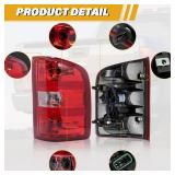 Tail Light Assembly for Chevy Silverado 07-13, Right Side