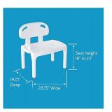 $70 Carex Tub Transfer Bench, Shower Chair, Adjustable Legs