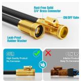 Garden Hose Non-Expandable 50ft, Flexible, Kink-Free, Rust Proof