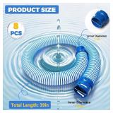 $75 Six Pack Pool Cleaner Hose, 39 in Vacuum Replacement Kit