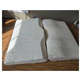 TWO Pack Contour Memory Foam Pillow Orthopedic, Ergonomic Cervical Pillow