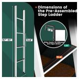 $70 Integrated Step Ladder, 57"-61" Height, 300 lbs Capacity