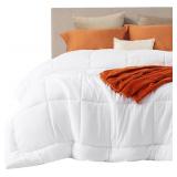 $50 Bedsure Comforter Duvet Insert, King Size, White, 90x102 Inches