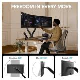 $109 HUANUO Dual Monitor Stand for 13 to 40 inch, HNDS7