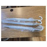 $50 THREE Pack Clear Bubble Umbrellas. By Home-X (Clear)