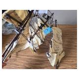 $135 SAILINGSTORY Wooden Pirate Ship Model Black Pearl 20.5"
