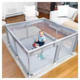 $75 MioTetto Baby Playpen 50x50 Portable Playpen with Gate & Mesh