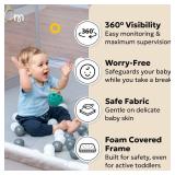 $75 MioTetto Baby Playpen 50x50 Portable Playpen with Gate & Mesh