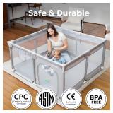 $75 MioTetto Baby Playpen 50x50 Portable Playpen with Gate & Mesh