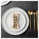 $60 AmorArc Dinnerware, Stoneware, Chip-Resistant, 12pc Set
