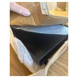 Floating Shelves, 16 inch Set of 3, Black, Wall Mounted Storage
