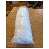 $65 LIFEREVO Fluffy Faux Rabbit Fur Duvet Cover Set, Queen, Beige.