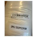 $65 LIFEREVO Fluffy Faux Rabbit Fur Duvet Cover Set, Queen, Beige.