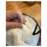 $65 LIFEREVO Fluffy Faux Rabbit Fur Duvet Cover Set, Queen, Beige.